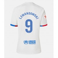 Barcelona Robert Lewandowski #9 Vonkajší Ženy futbalový dres 2023-24 Krátky Rukáv